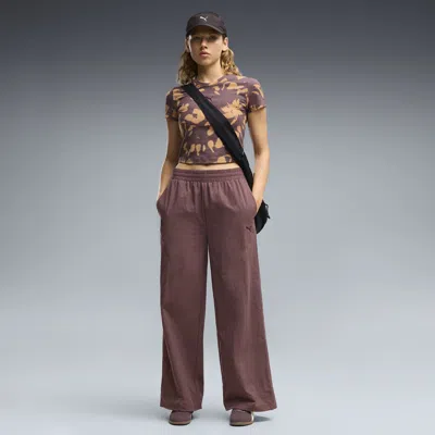 Puma Essentials Women's Woven Pants In Purple