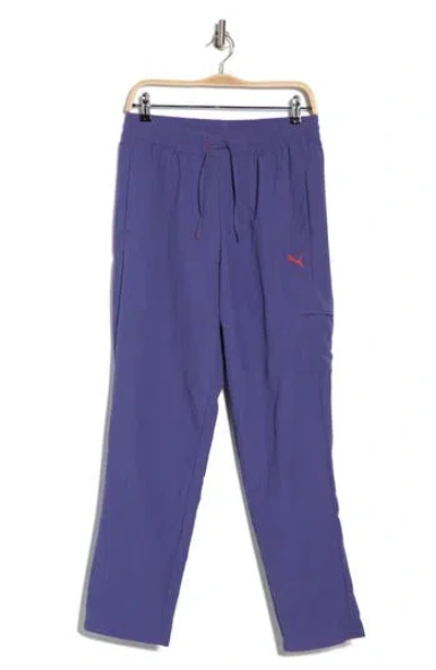 Puma Essentials Woven Cargo Pants In Blue Crystal