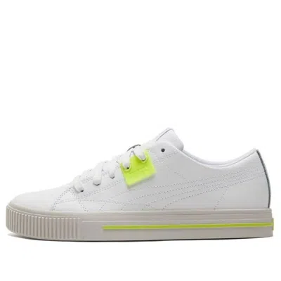 Puma Ever Low Top Casual Skate Shoes White Yellow Unisex 'white Yellow Gray'