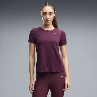 Puma Everyday Cloudspun Ultra Soft Women's Running T-shirt In Burgundy