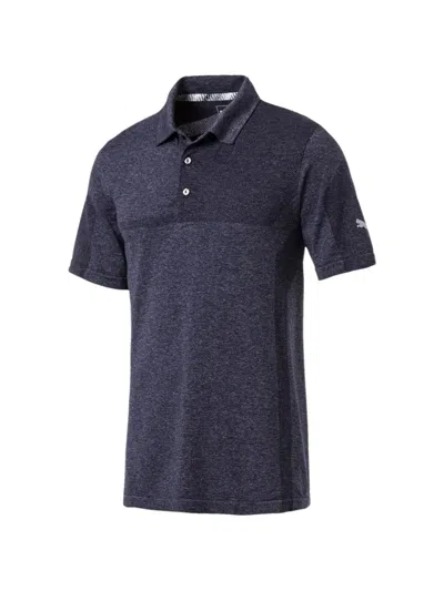 Puma Evoknit Breakers Polo Shirt In Blue