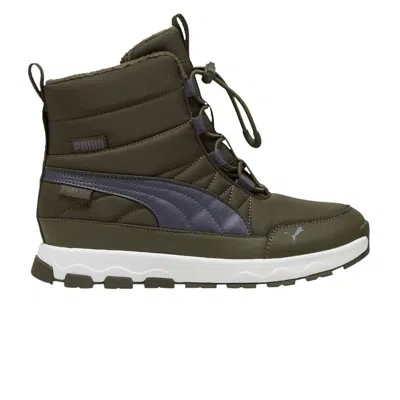 Pre-owned Puma Evolve Big Kid Pure-tex 'dark Olive' | Green | Kid's Size 5