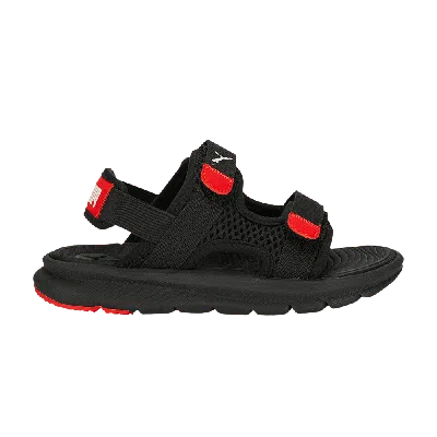 Pre-owned Puma Evolve Sandal Little Kid 'black Red'