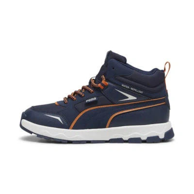 Puma Kids' Evolve Trail Sneakers Youth In Club Navy-maple Syrup