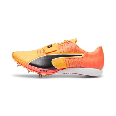 Puma Evospeed Nitro™ Long-jump 2 Track Spikes Shoes In Sun Stream-sunset Glow- Black