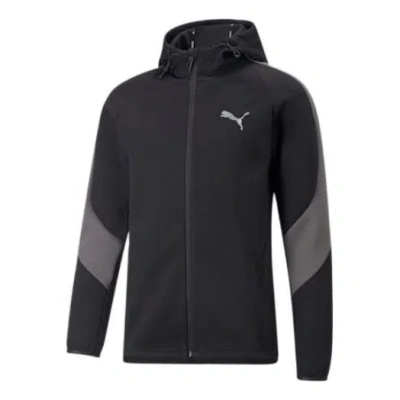 Puma Evostripe Full-zip Hoodie 'black' In Gray
