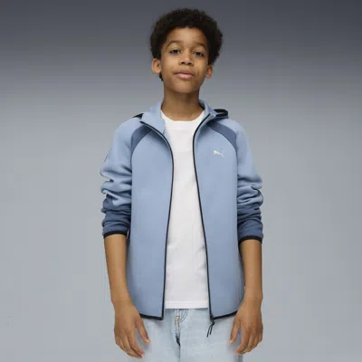 Puma Kids' Evostripe Full-zip Hoodie Youth In Blue