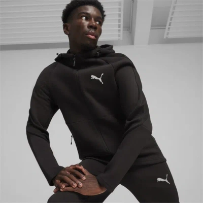 Puma Evostripe Full-zip Men's Hoodie In Black