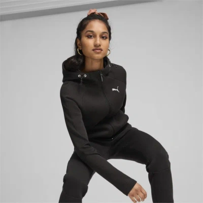 Puma Evostripe Full-zip Women's Hoodie In Black