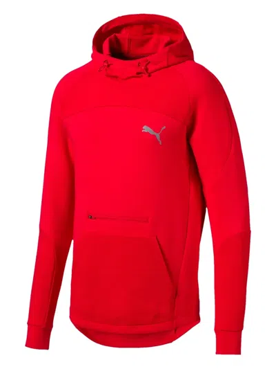 Puma Evostripe Hoodie In Red