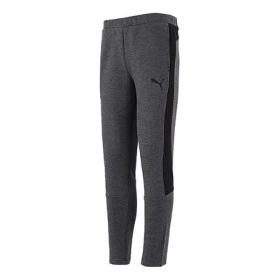 Puma Evostripe Pants 'grey Black' In Gray