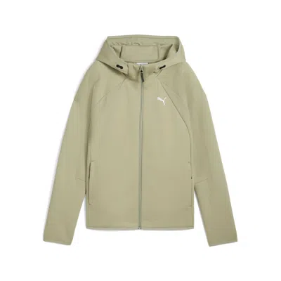 Puma Evostripe Women's Zip Up Hoodie In Green