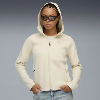 Puma Evostripe Women's Zip Up Hoodie In White