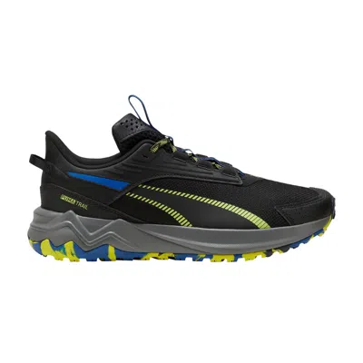 Pre-owned Puma Extend Lite Trail 'black Lime Pow Cobalt Glaze' | Men's Size 9.5