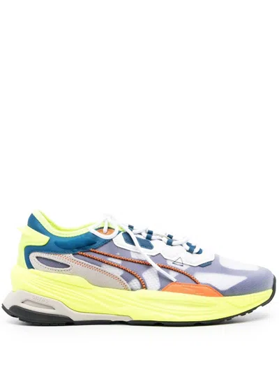 Puma Extent Nitro Adv Low-top Sneakers In White/sailing Blue