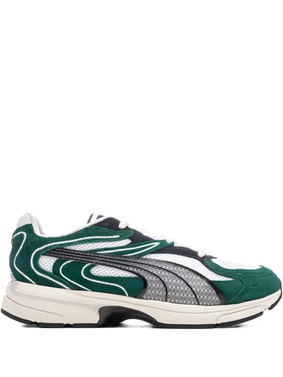 Puma Extos Panelled Sneakers In Green