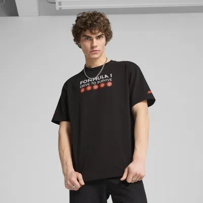 Puma F1 Dts Graphic Tee- Relaxed In Black