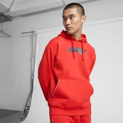 Puma F1® Ess+ Men's Relaxed Hoodie In Pop Red