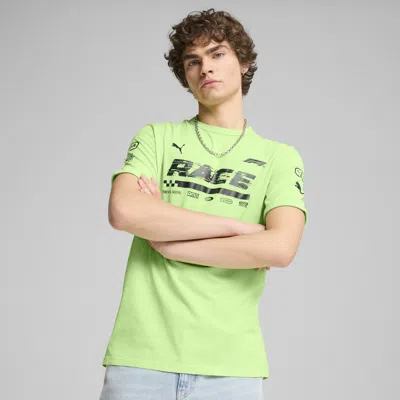 Puma F1® Men's Graphic Ringer T-shirt In Green