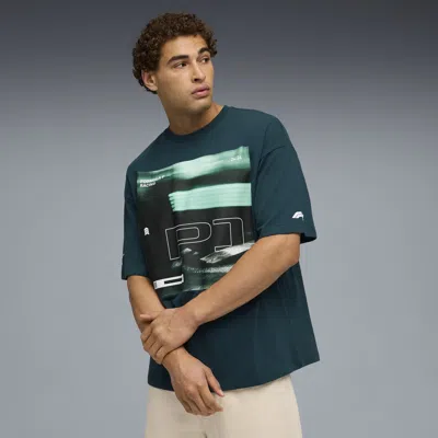 Puma F1 Lifestyle Racing T-shirt Men In Green
