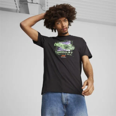 Puma F1® Logo Men's Graphic T-shirt In Black