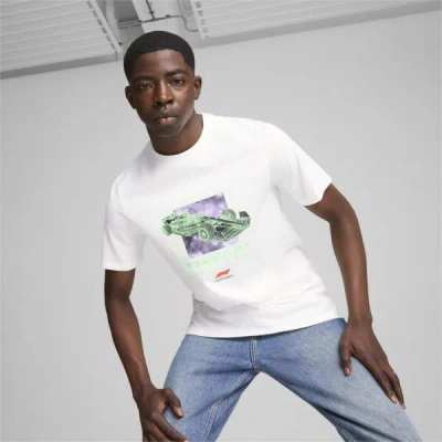 Puma F1® Logo Men's Graphic T-shirt In White