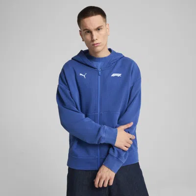 Puma F1® Men's Graphic Full-zip Hoodie In Blue