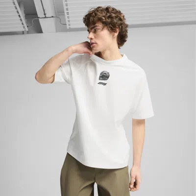 Puma F1 Graphic Raglan T-shirt In White
