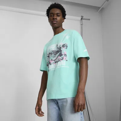 Puma F1® Miami Pitstop Men's Graphic T-shirt In Green