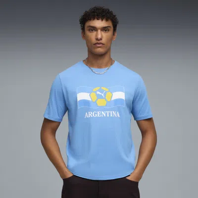 Puma Mens  Fanpack Shortsleeve Tee In Team Light Blue/white