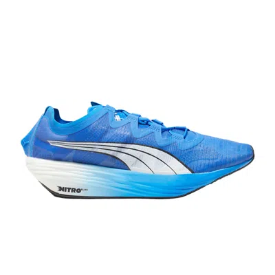 Pre-owned Puma Fast-fwd Nitro Elite 'fire Orchid Ultra Blue Mismatch' In Red