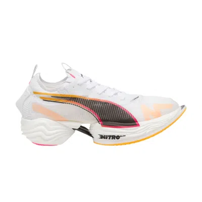 Pre-owned Puma Fast-r Nitro Elite 2 'white Sunset Glow' | Men's Size 10.5