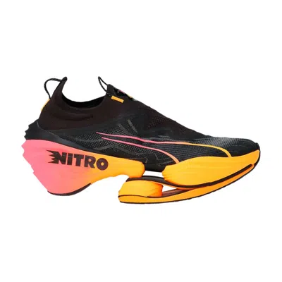 Pre-owned Puma Fast-rb Nitro Elite 'black Sun Stream'