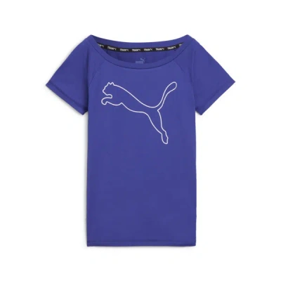 Puma Favorite Jersey Cat Training T-shirt Women In Lapis Lazuli