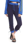 Puma Fenty Rihanna Side Lace-up Jogger Pants In Blue In Blue