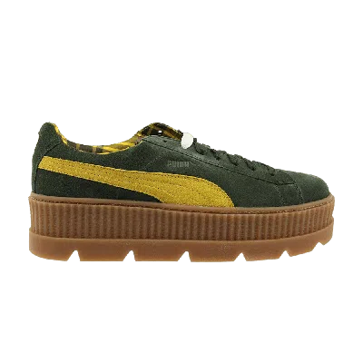 Pre-owned Puma Fenty X Cleated Creeper 'rosin' In Green