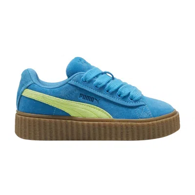 Pre-owned Puma Fenty X Creeper Phatty Little Kid 'speed Blue Lime' | Kid's Size 12.5