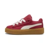 Puma X Fenty Phatty Corduroy Creeper Sneaker In Red And White In Club Red-warm White-gum