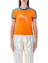 Puma X Fenty T7 Slim T-shirt In Orange