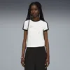 Puma X Fenty Rhinestone Stretch Cotton Blend T-shirt In White