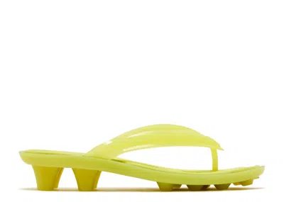 Puma Fenty X  Wmns Cat Cleat Jelly Sandal 'lime Sheen' In Yellow