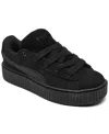Puma X Fenty Women's Creeper Phatty Corduroy Low Top Platform Sneakers In Black