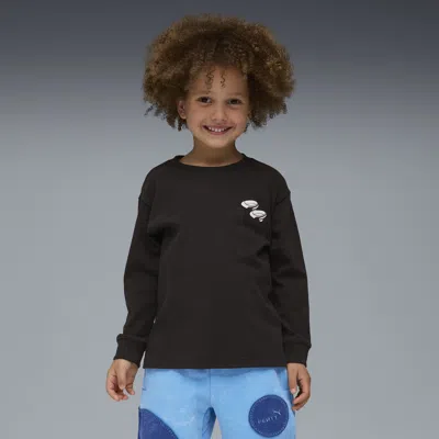 Puma Fenty X  X Smurfs Long Sleeve T-shirt Kids In Black