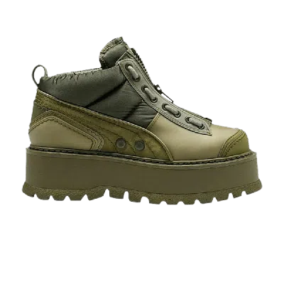 Pre-owned Puma Fenty X Wmns Sneaker Boot Zip 'army Green'