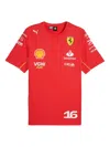 Puma Ferrari Charles Leclerc T-shirt In Red