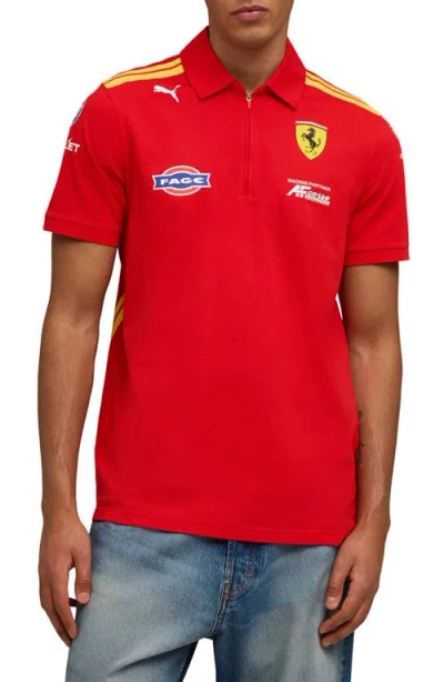Puma Ferrari Hypercar Replica Polo In Red