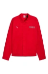Puma Ferrari Lifestyle Jacket In Red