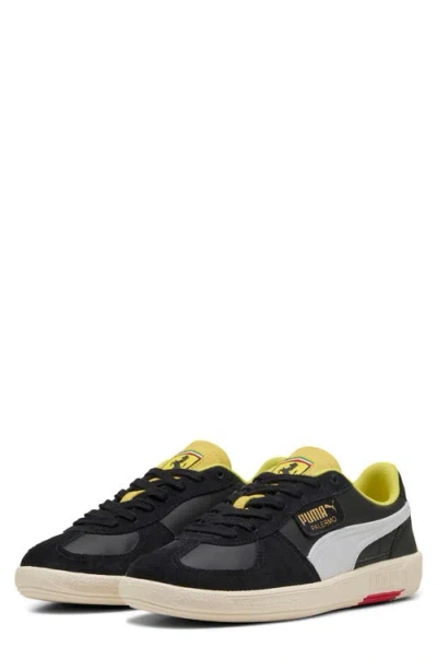 Puma Ferrari Palermo Trainer In  Black- White