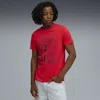 Puma Ferrari Sportswear Graph T-shirt Men In Red