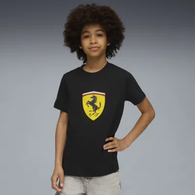 Puma Kids' Ferrari Sportswear T-shirt Youth In Black